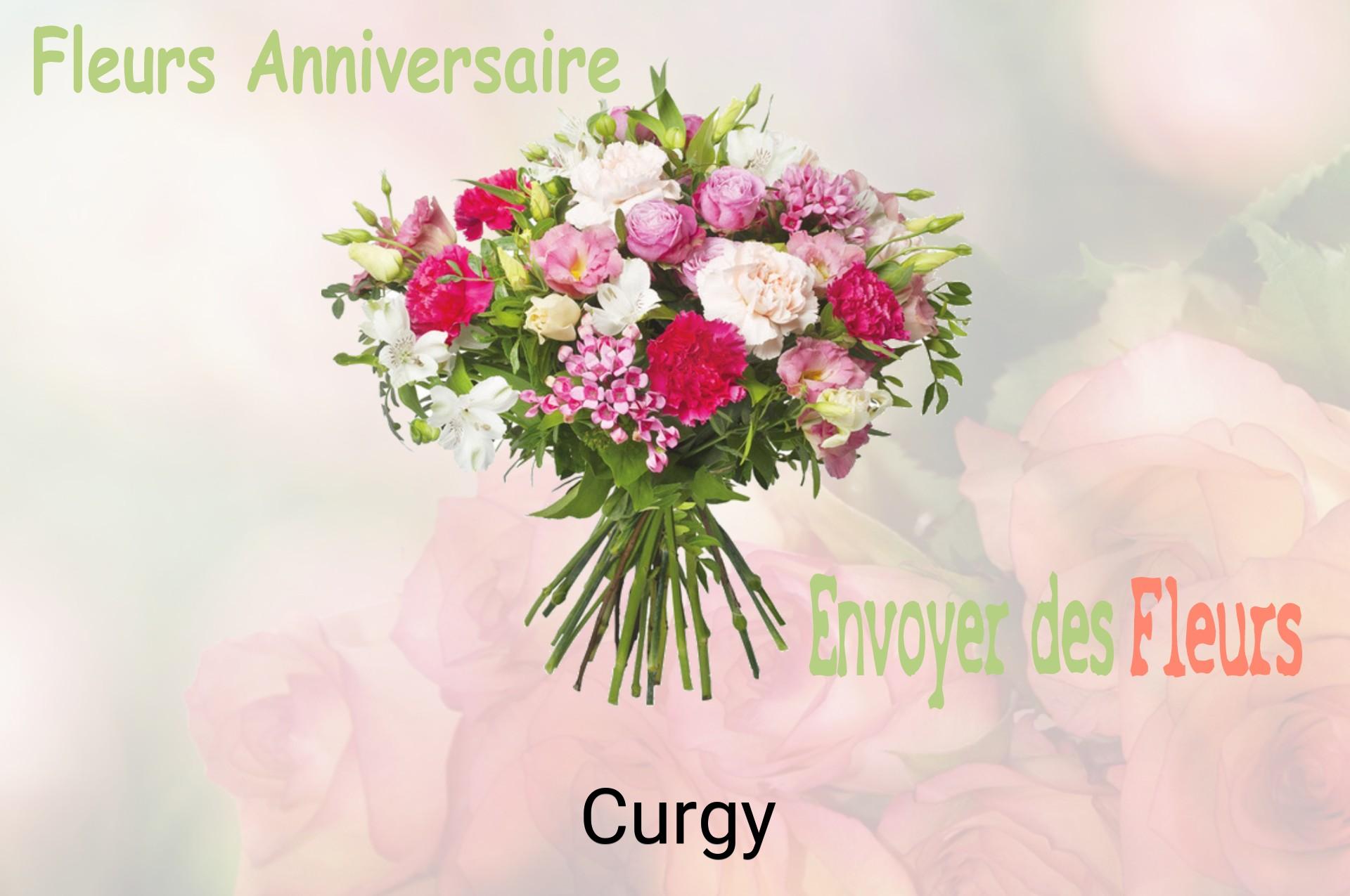 Bouquet de fleurs d’anniversaire livré à Curgy